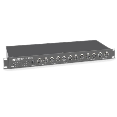 Splitter DMX Cameo 6 sorties SB6 DUAL.png